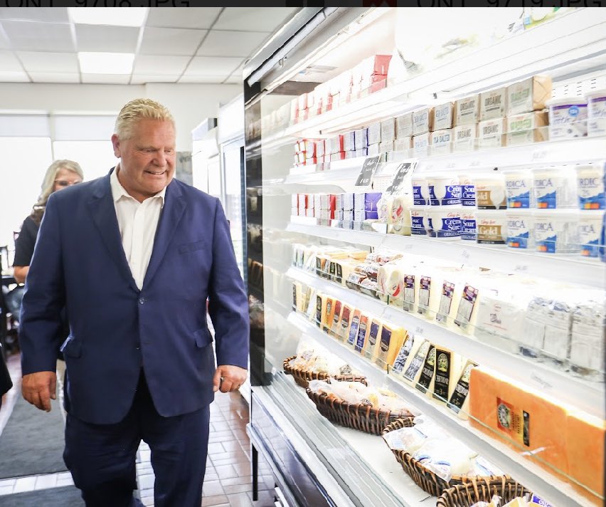 Ontario has become the food manufacturing hub of Canada &amp; it was awesome to have <a href="/fordnation/">Doug Ford</a> visit <a href="/GayLeaFoodsCoop/">Gay Lea Foods</a> ‘s #Teeswater Creamery! Since 1922 this milk cooperative/processing plant has been a powerhouse and is now maximizing production but is still looking to grow!