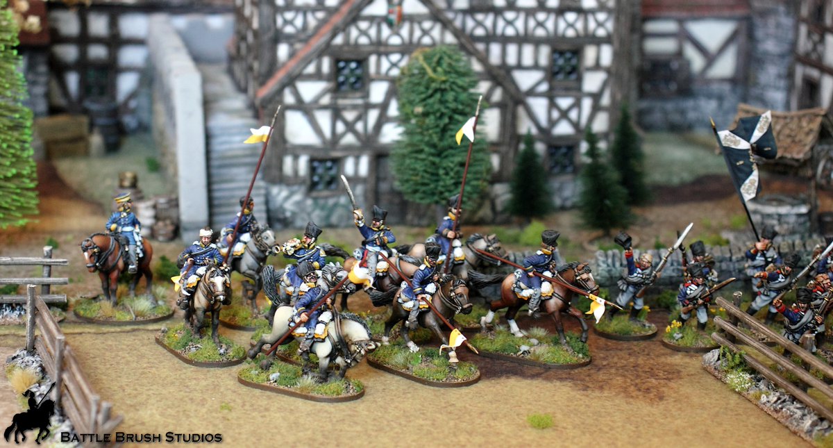 SigurSquirrel's tweet photo. 28mm Prussians by Calpe (who else) which I painted a few years ago. :) I don't paint a whole lot of Prussians, but those were fun! https://t.co/OKNT8Djij7