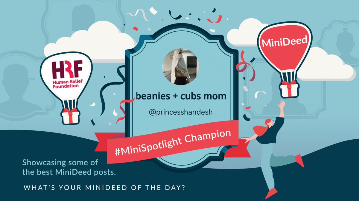 MiniDeed's tweet image. beanies + cubs mom's wholesome update on her daughter Beanie, in support of @Human_Relief, receives a #MiniSpotlight! From first steps to first day at reception, thank you for sharing yours and Beanie's mini milestones with the MiniDeed community.👩‍👧

minideed.page.link/xRgr