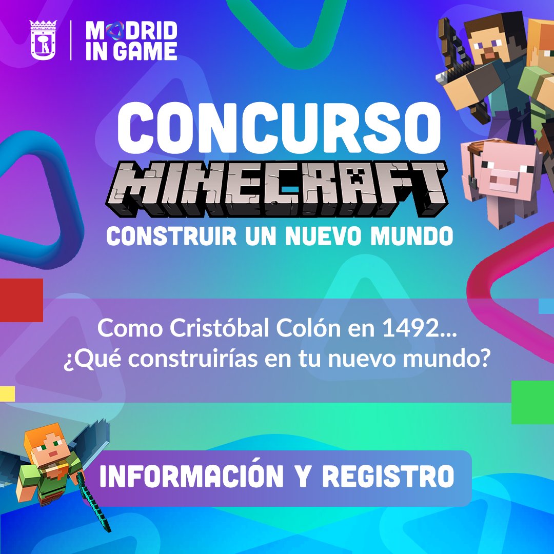 MadridinGame's tweet photo. Si hoy descubrieras el Nuevo Mundo... ¿Qué crearías? ¿Cómo sería?

¡Bienvenidos a nuestro concurso de construcción en Minecraft! Una competición abierta en la que mostrar tus habilidades con Minecraft en solitario o con tus compañeros de clase. 

¡Los tres mejores tienen premio! ¡Apúntate!

https://t.co/SvgFQQBaue