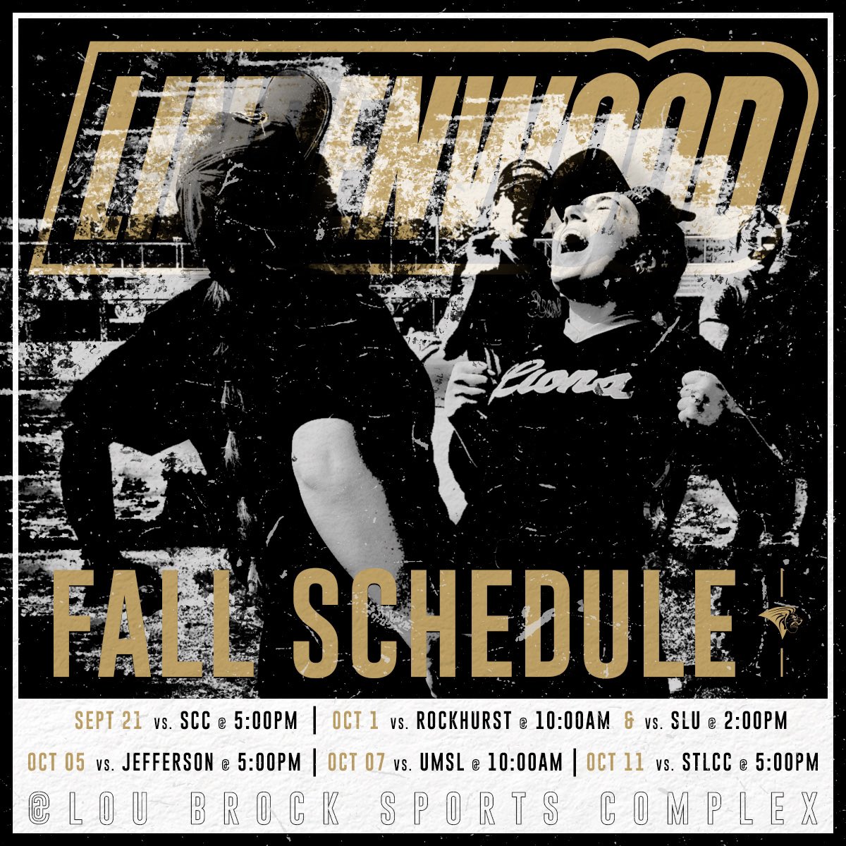 LindenwoodSB's tweet photo. See you at Lou Brock for all of our fall games starting THIS Thursday 😎#InTheArena https://t.co/sOS7AZBePA