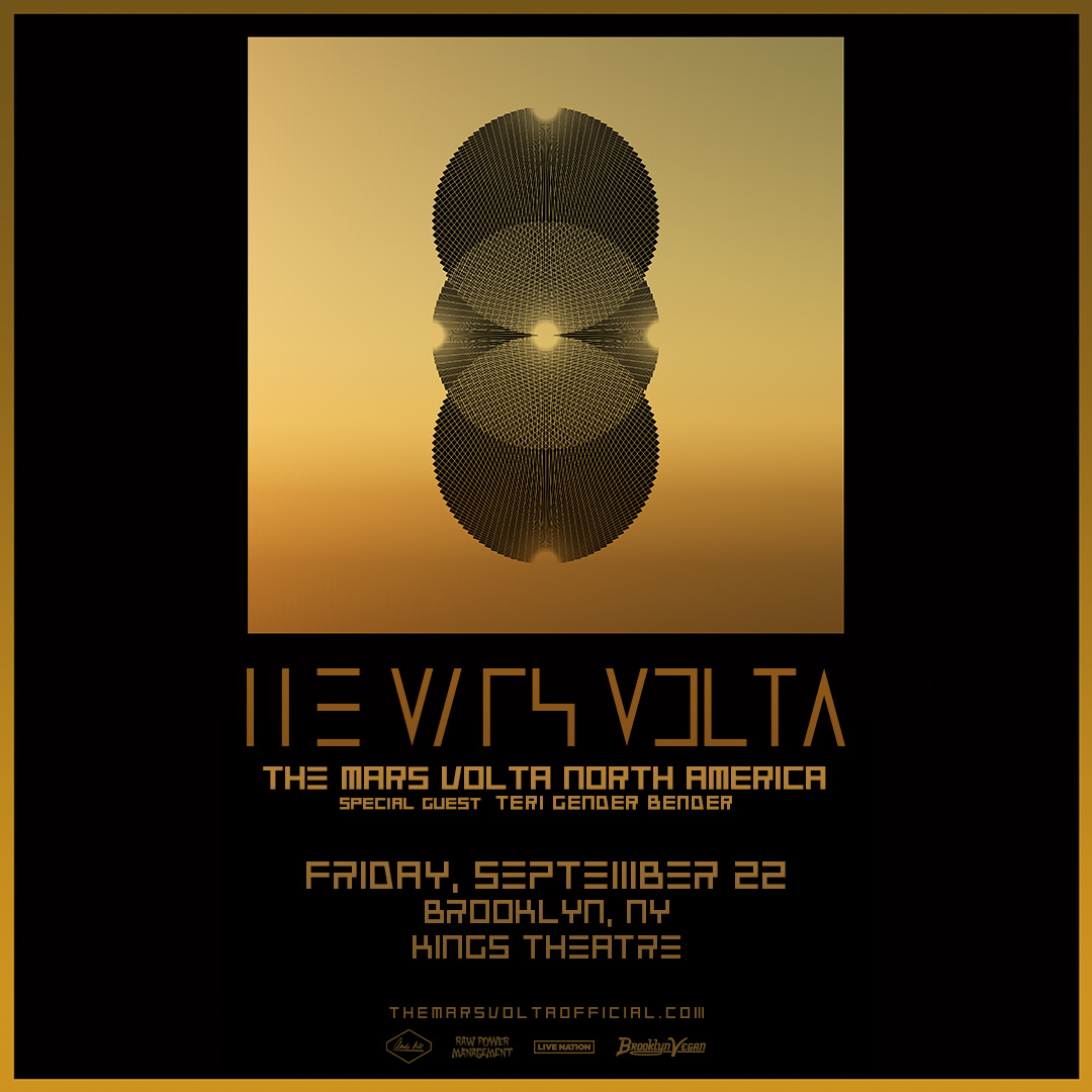 BrooklynVegan is proud to present The Mars Volta with Teri Gender Bender at Brooklyn's majestic Kings Theatre on Friday, September 22. Get Tickets now! kingstheatre.com/events/mars-vo… @themarsvolta