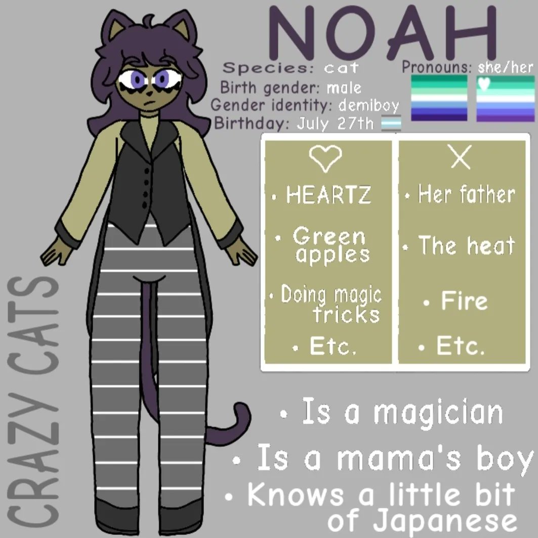 craziest_person's tweet photo. 3 new characters!!
TAGS:
#smallartist #cringe #characterdesigns #ocs #originalcharacters #lgbtcharacters #lgbtocs #art #ocart #digitalart #originalart #crazycatskatherine #crazycatsscarlett #crazycatsnoah
THESE CHARACTERS BELONG TO ME... of course https://t.co/rrzbysYNyh