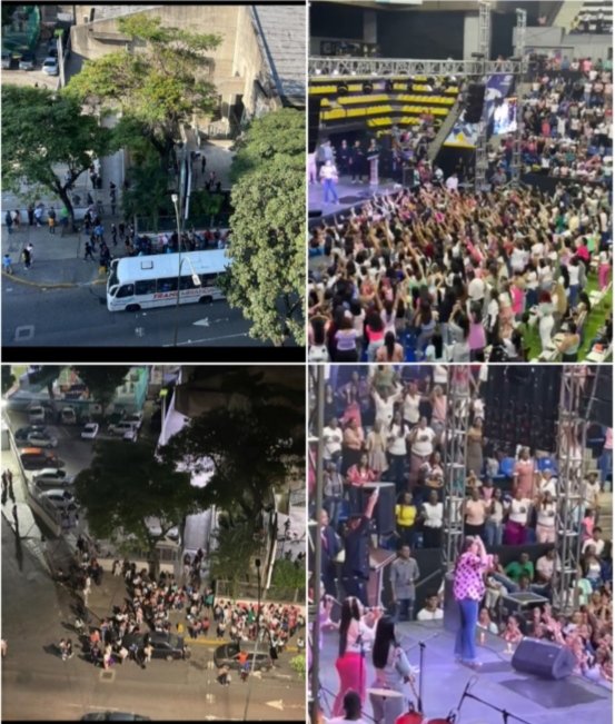 @lAlcaldiasucreDenuncia: evento Cristiano en el Complejo deportivo Parque Miranda desde el jueves 14 (instalación) al domingo 17, osea 4 días generando intranquilidad a los vecinos de Sebucan, todo esto en contra de la Ley de Convivencia Ciudadana. Donde están las autoridades?