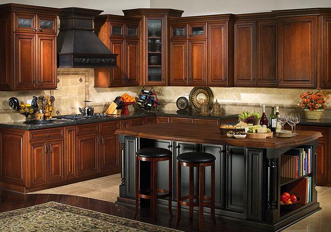 AbyssLabs's tweet photo. I like the contrast of brown and black cabinets. It really pops out and rounds out the kitchen https://t.co/OzzLx5SG2Z