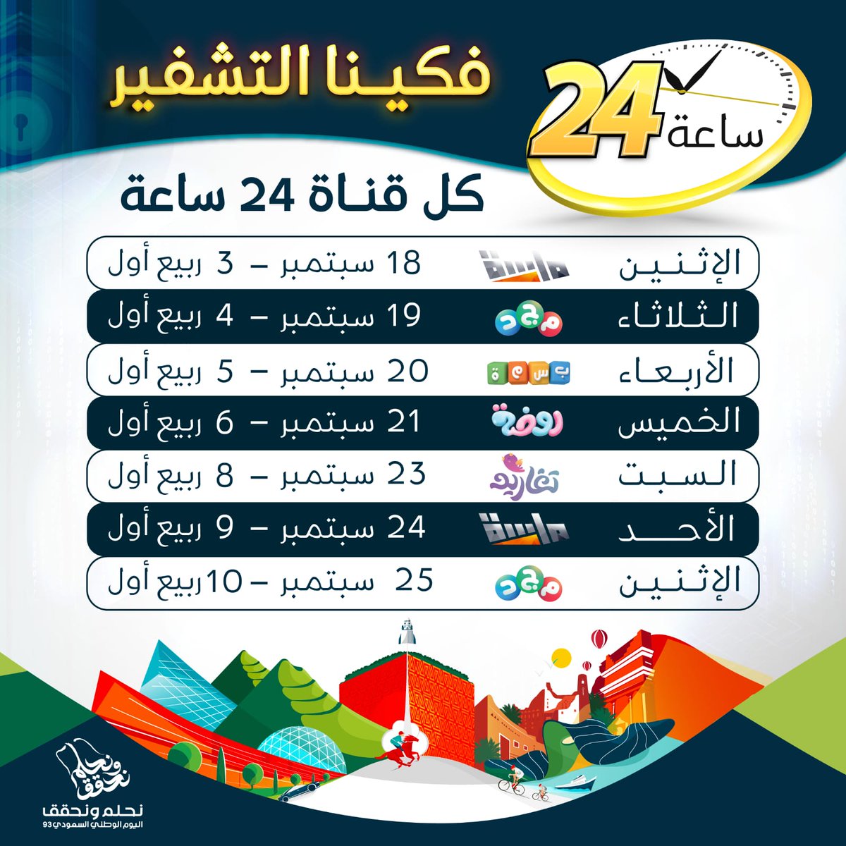 AlmajdChannels's tweet photo. القوي جاااااااكم🥳

(فكينا التشفير) على قنواتنا 🤩

لأن حلم المتعة الآمنة معنا يتحقق 🫱🏼‍🫲🏻💙

تابعوا الجدول ..
واستمتعوا بالماتع الآمن 

😍👇🏻 https://t.co/1BPCspldMb