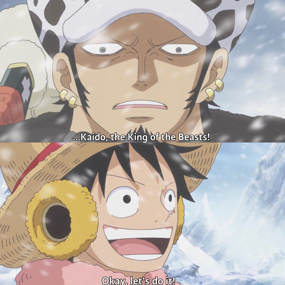 OPCrew_Oficial's tweet photo. Fin de una era. Luffy derrota por fin a Kaido en el anime, 10 años después de la alianza. https://t.co/6gP5x1apVc