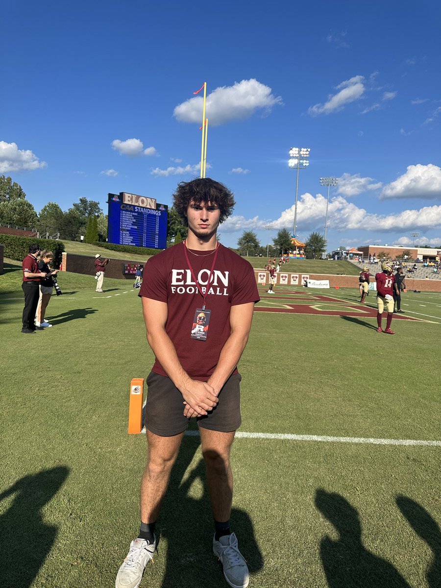 Alex Olander #44 (@olander_alex) on Twitter photo Big thanks to <a href="/ElonFootball/">Elon Football</a>, <a href="/CVance43/">Casey Vance</a>, and <a href="/CoachHarris20/">Coach Harris</a> for having me at Elon! It was a great environment and hopefully I will be back soon! Big thanks to <a href="/ElonFootball/">Elon Football</a>, <a href="/CVance43/">Casey Vance</a>, and <a href="/CoachHarris20/">Coach Harris</a> for having me at Elon! It was a great environment and hopefully I will be back soon!