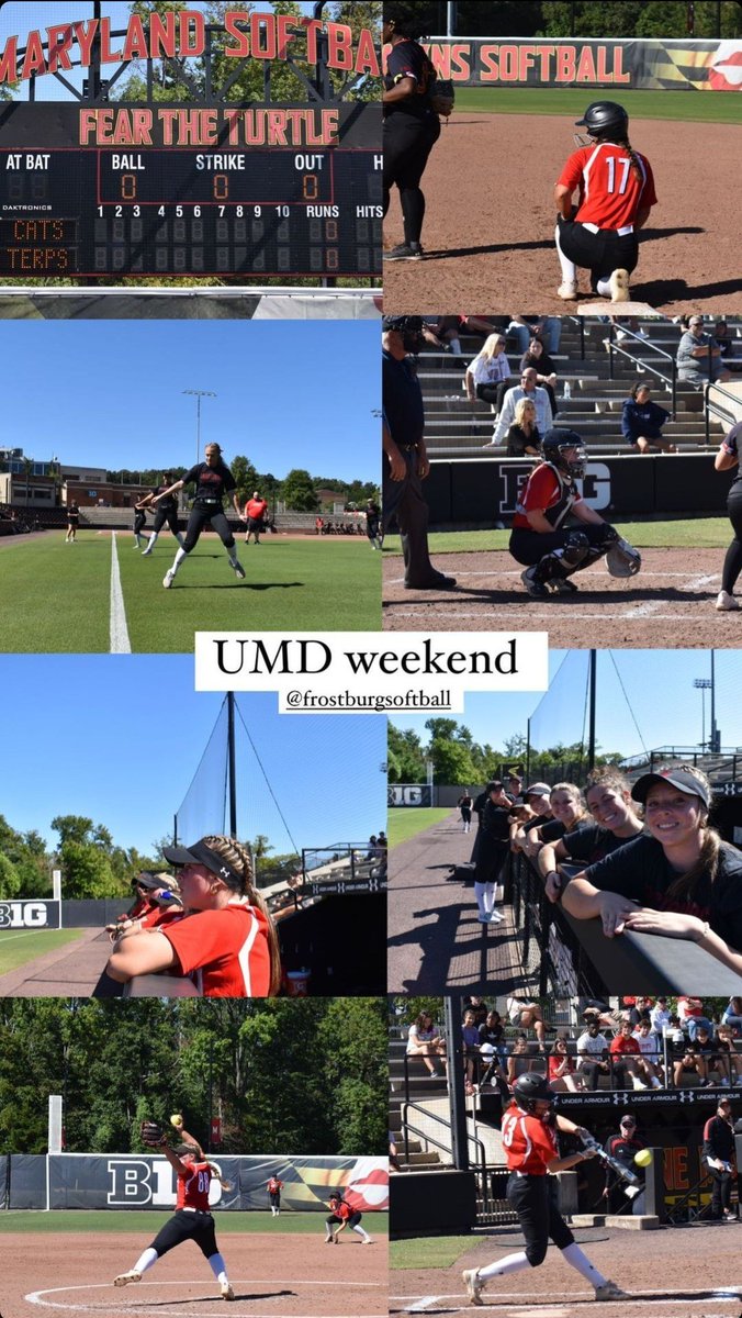 FrostburgSB's tweet photo. Unofficial score from College Park yesterday was Terps 13 and FSU 4. Two tough innings for Bobcats, otherwise proud of how this team battled and competed! Moving on and up! #RedBlackAttack π΄β«οΈπΎπΎ https://t.co/2h4pjYjjbm