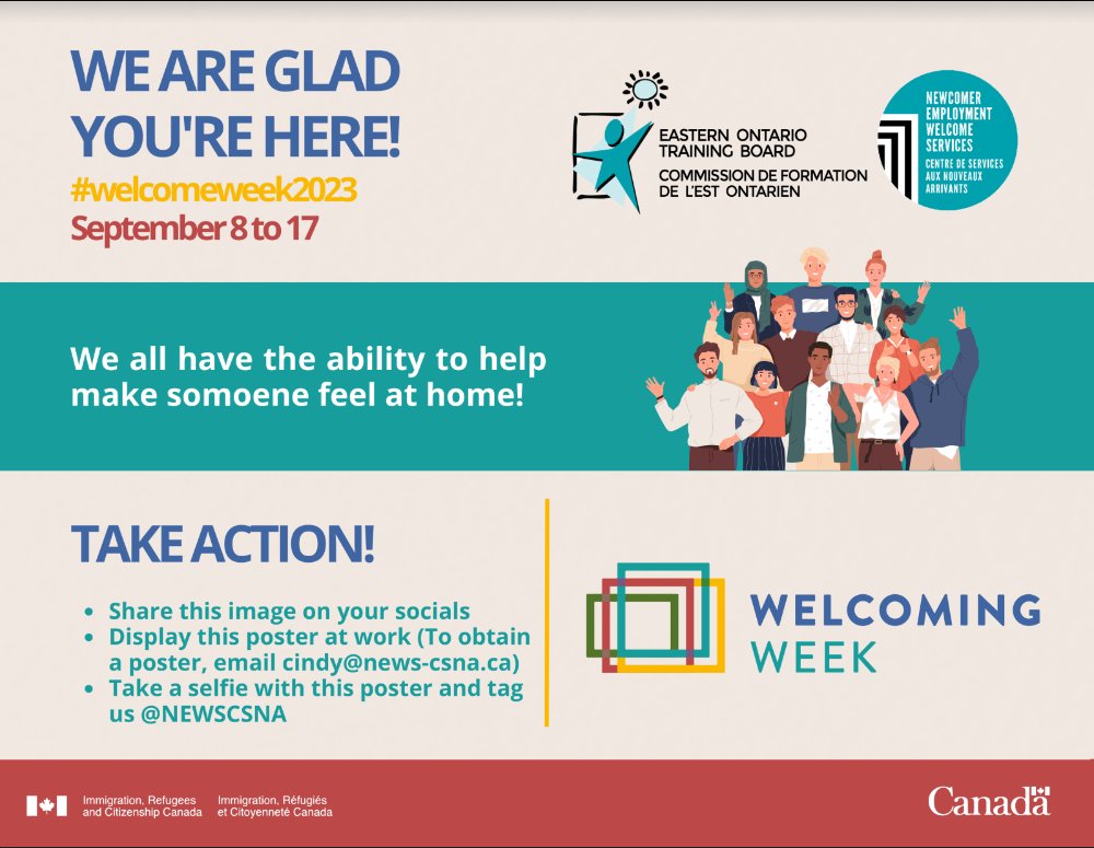 Welcoming Week is an annual opportunity to recognize and celebrate the people, places and values that help everyone feel welcome and give them a sense of belonging in their local community, no matter where they come from.  This year’s Welcoming Week is September 8-17.