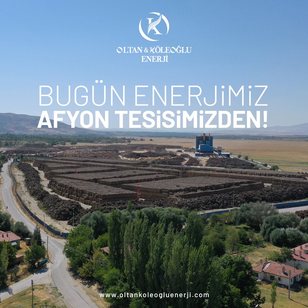 Bugün enerjimiz Afyon tesisimizden.
Biyokütle enerji güvenliği için Oltan &amp; Köleoğlu Enerji olarak ve yerel halk ile beraber çalışmaya devam ediyoruz.

#OltanKöleoğluEnerji #Biyokütle