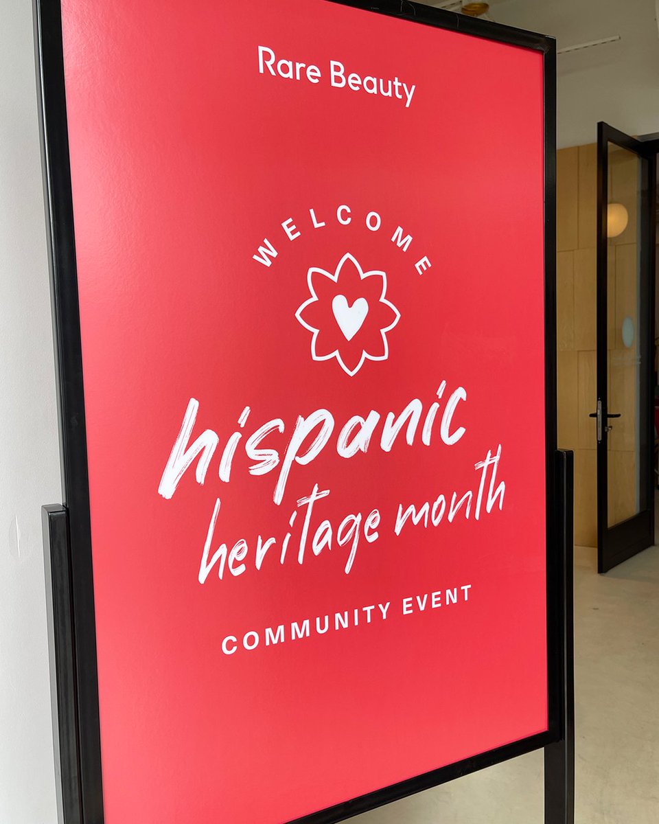 rarebeauty's tweet photo. Still filled with so much gratitude from our community event on Friday to celebrate the start of Hispanic/Latine Heritage Month 🫶 https://t.co/z3g8Okr3h4