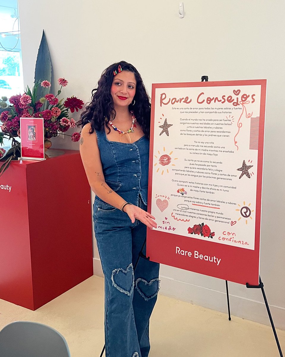 rarebeauty's tweet photo. Still filled with so much gratitude from our community event on Friday to celebrate the start of Hispanic/Latine Heritage Month 🫶 https://t.co/z3g8Okr3h4