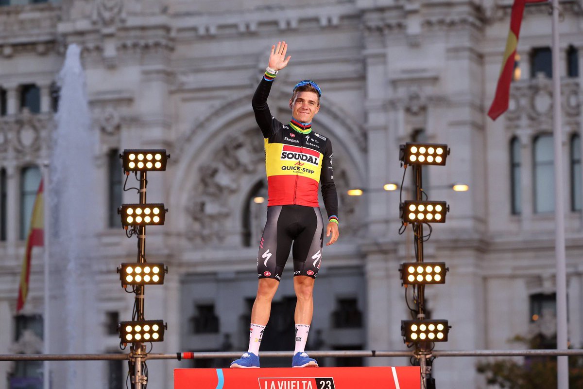 soudalquickstep's tweet image. Remco will conclude the season as the riders with the most Grand Tour stage victories - 5️⃣

Photo: @GettySport