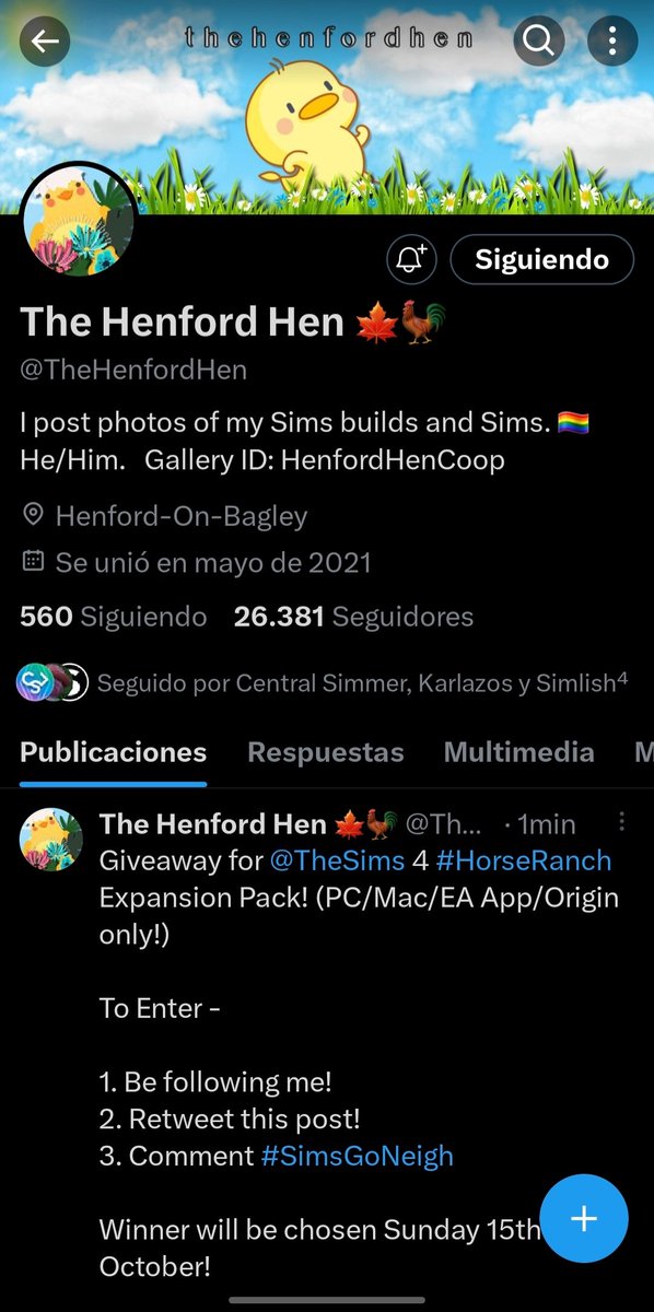 Satrin__'s tweet photo. @TheHenfordHen @TheSims #SimsGoNeigh 
Thanks for the opportunity!🤞🏻 https://t.co/FKJrAWQ0DD