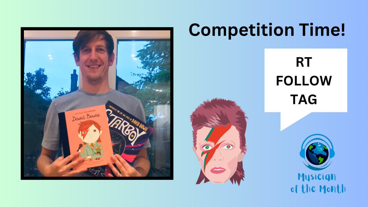 🎉COMPETITION TIME!🎉 Our Musician of the Month is David Bowie &amp; we love these two books! Star boy &amp; Little People, Big Dreams. 
👩🏻‍🎤 RT this tweet
👩🏻‍🎤 Give us a follow
👩🏻‍🎤 Tag a teacher
Competition ends Weds 10pm. You could be HEROES! 👏