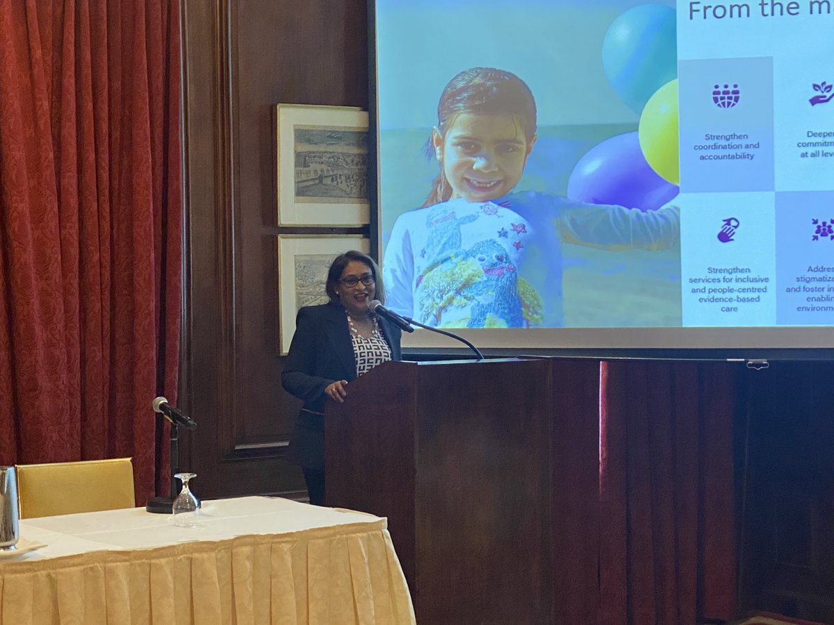 drSaimaWazed's tweet image. At the launch of the @WHO-@UNICEF Global Report on #DevelopmentalDisabilities, on the sidelines of #UNGA78, at @harvardclubny.

In my remarks, I spoke the about work still ahead of us to build community ecosystems of support, including support for parents, educational systems,…