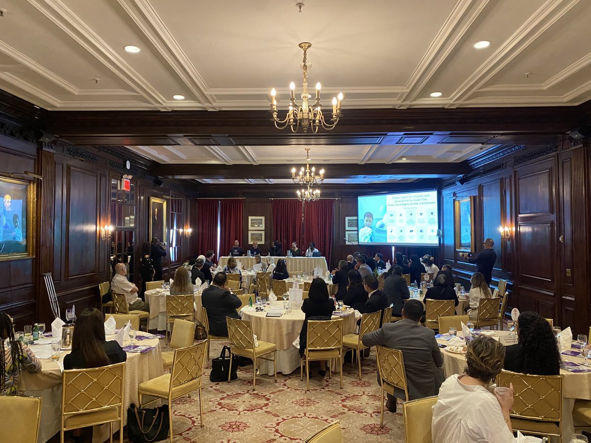 drSaimaWazed's tweet image. At the launch of the @WHO-@UNICEF Global Report on #DevelopmentalDisabilities, on the sidelines of #UNGA78, at @harvardclubny.

In my remarks, I spoke the about work still ahead of us to build community ecosystems of support, including support for parents, educational systems,…