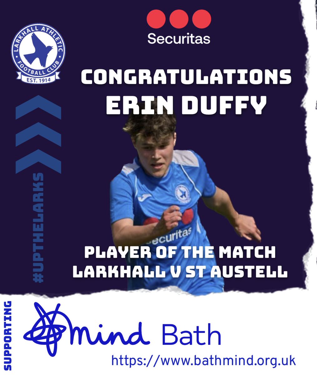 Energy, pace &amp; skill, well done Erin for being voted player of the match at home v St Austell. 
#womensfootball #bath

Sponsored by @BathMind   a local and independent mental health charity, operating in Bath and North East Somerset.