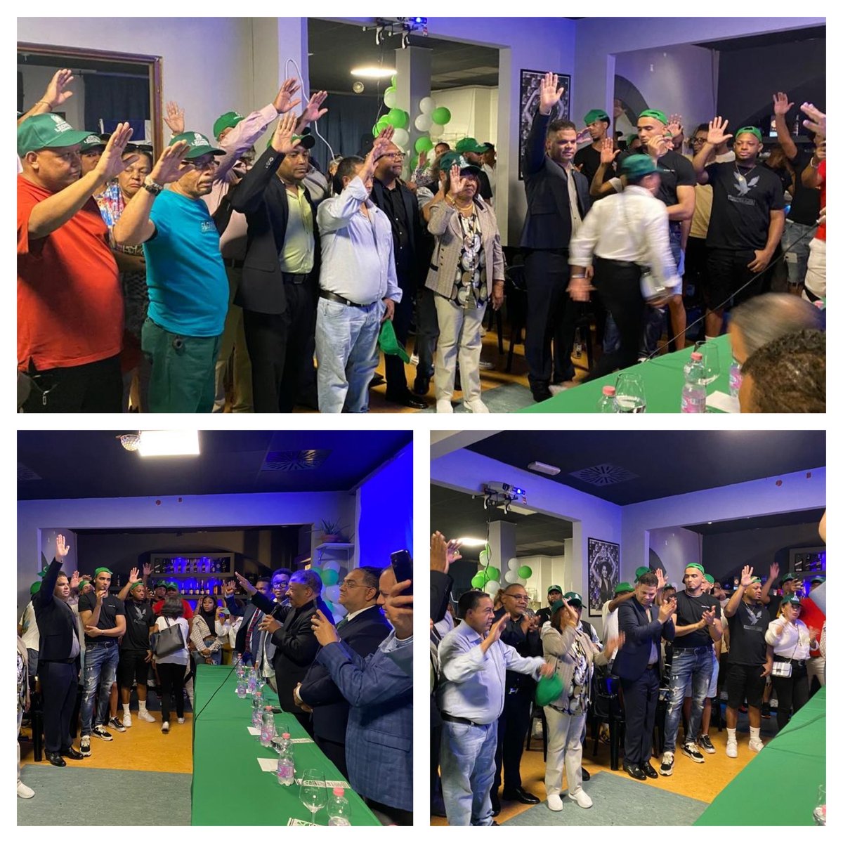 Acompañado de <a href="/GuzmanFermin1/">Guzmán Fermín</a> y <a href="/GlobalyPolitico/">Víctor Villanueva</a> junto al compañero Junior Sanchez presidente para Europa , celebramos este acto de juramentacion de nuevos integrantes del @SELF2024 con <a href="/LeonelFernandez/">Leonel Fernández</a> , muchos de ellos provenientes del partido de gobierno PRM.