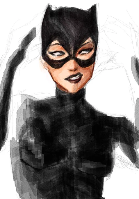 catwoman doodle 