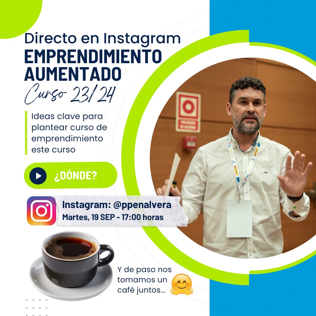 Tras los mensajes recibidos por parte de muchos de vosotros, hacemos directo, aquí, en Instagram, el próximo martes 19 de septiembre, a las 17 horas.
Abordaré los pasos y las claves de este curso en materia de emprendimiento y podréis plantear todas las cuestiones que consideréis