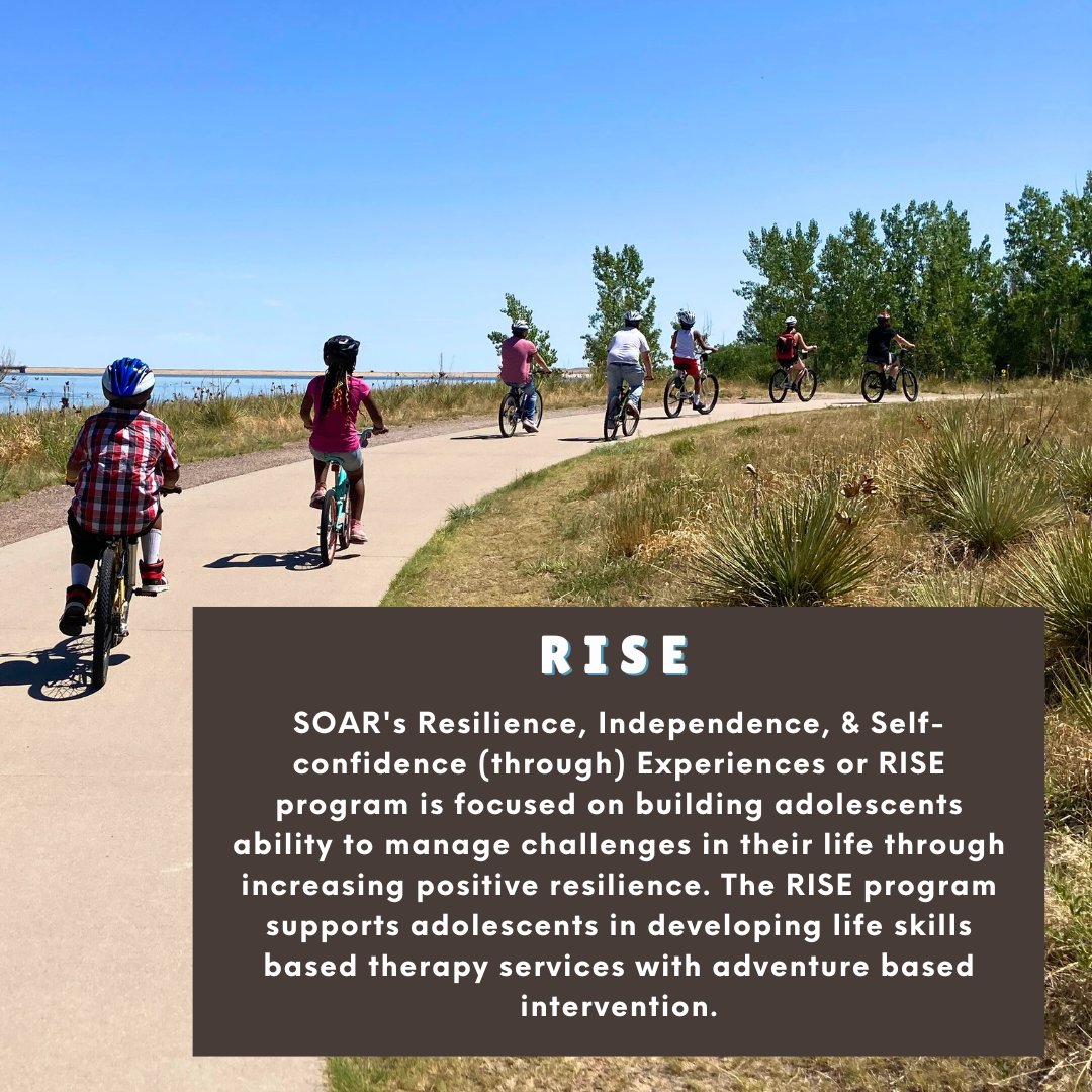 SOARCOLORADO's tweet photo. We're all about empowering adolescents to conquer life's hurdles, one adventure at a time. Join us on this journey to boost resilience, independence, and self-confidence. 

#soar #rise #riseprogram #ResilienceMatters #traumainformedcare #strength #healing #equity #growth #care https://t.co/naHudTouwZ