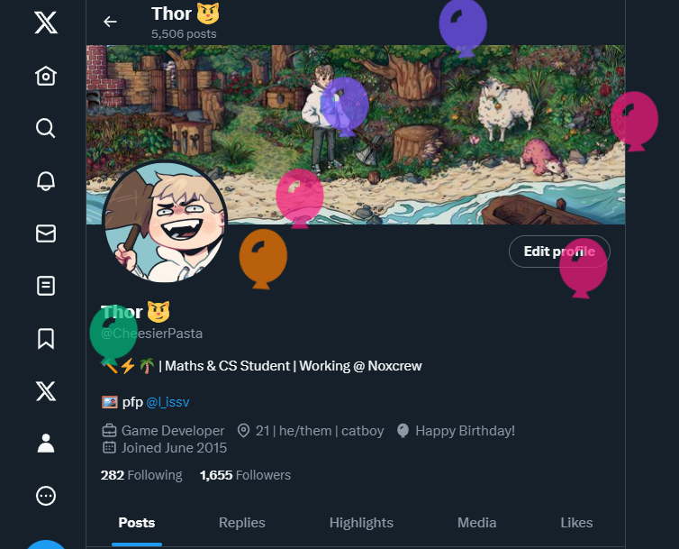 Thor 😼 tweet media