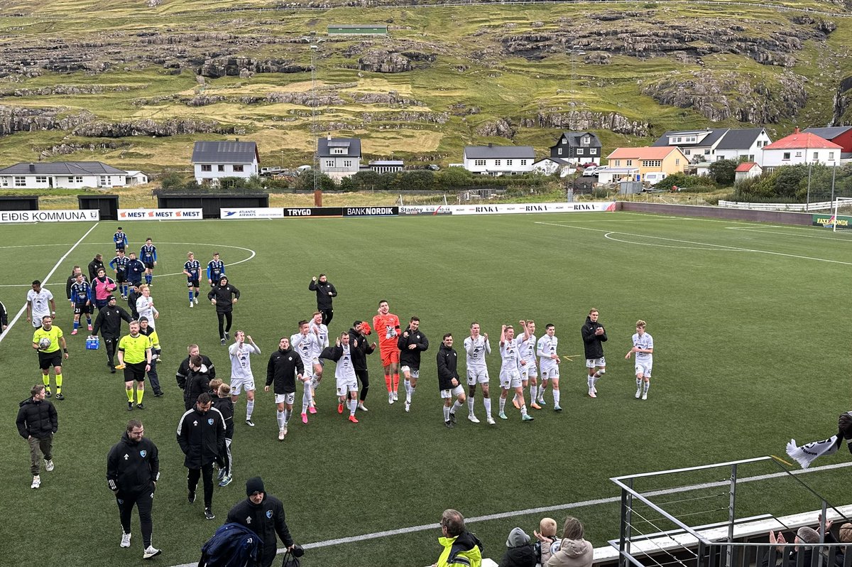 🏆vencemos o EB/Streymur por 3 a 0 na casa dele! com gols de:

⚽Valerijs Sabala ( 4')
⚽Jann Benjaminsen ( 16')
⚽Hannes Agnarsson ( 85')
