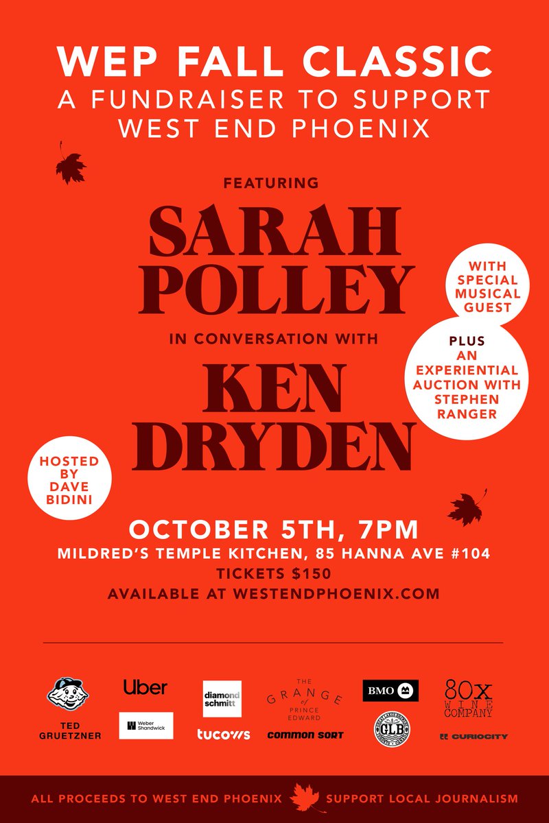 All Canada in support of <a href="/westendphoenix/">West End Phoenix</a> Get your tickets today!