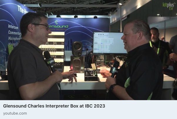 kitplusuk's tweet photo. At @IBCShow 2023, we catch up with Marc Wilson from @GlensoundLtd. Join us as we explore their new product, #Charles, an Interpreter box, &amp; discover its intriguing story behind its name.

Watch the full interview here- https://t.co/I95SZpD4Ry

#IBC2023 #InterpreterBox #KitPlusTV https://t.co/Me6I2VbJ71
