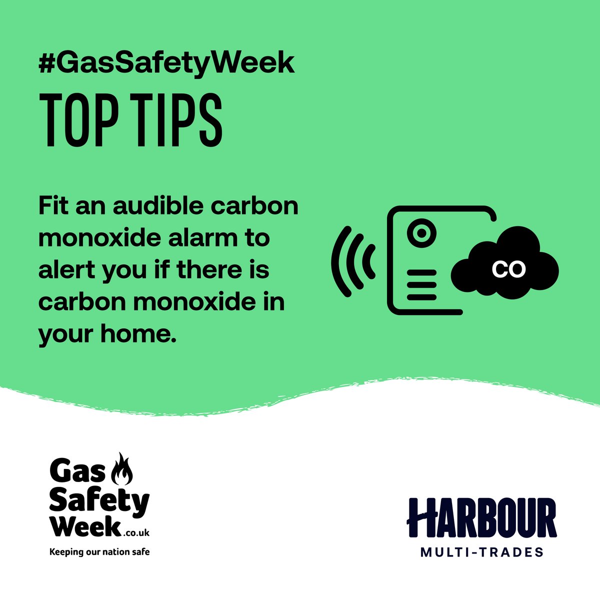 Know the signs of carbon monoxide poisoning: headaches, dizziness, breathlessness, nausea, collapse and loss of consciousness. If you smell gas or suspect immediate danger, contact the relevant emergency services. <a href="/GasSafetyWeek/">Gas Safety Week</a> #GSW23 #GasSafetyWeek