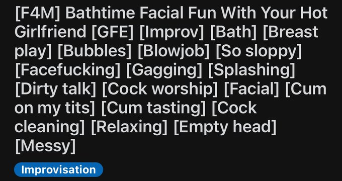 New audio up yesterday! There&rsquo;s still time this weekend to enjoy me in the bath ❤️  https://t.co/pvgSvHpnDt