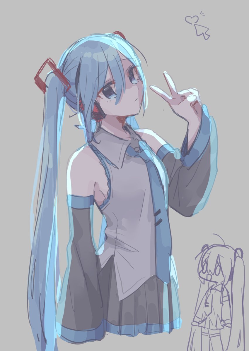初音ミク 「」|れゐなのイラスト