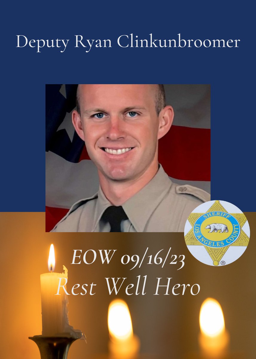 GlendaleFOP12's tweet image. Prayers please for family, friends, and Police loved ones of LA County Sheriff's Deputy Ryan Clinkunbroomer who was killed in an ambush attack.  Rest well hero 🙏🏼 🙏🏼🙏🏼🙏🏼🙏🏼🙏🏼🙏🏼🙏🏼🙏🏼🙏🏼🙏🏼🙏🏼🙏🏼
