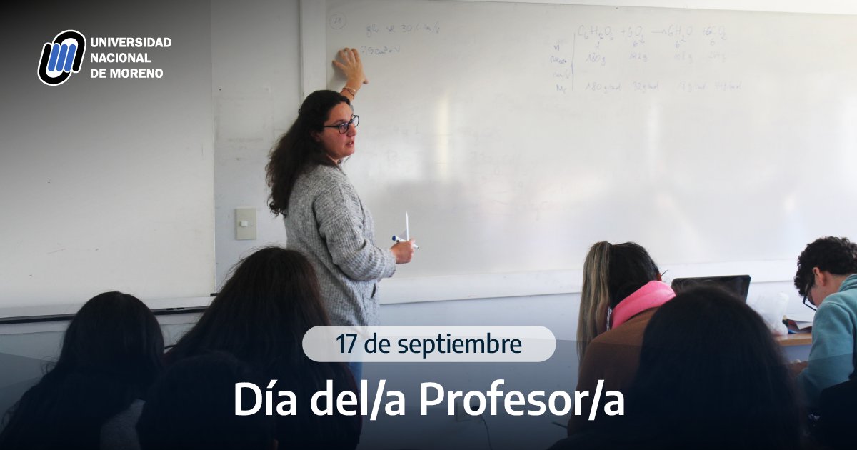 unimoreno's tweet photo. 📚 #EfeméridesUNM Hoy es el Día del Profesor y la Profesora, en conmemoración del fallecimiento de José Manuel Estrada, escritor y profesor argentino, el 17 de septiembre de 1894.
🧑🏫 La #UNM saluda a sus profesores y profesoras ¡Feliz día! https://t.co/9iWab5SYXf