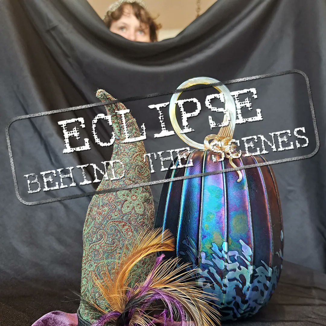 EclipseAtBM's tweet photo. A new witch hat and a glass pumpkin are all you need to make this Halloween complete. These two make a particularly perfect pair! Check out a spooky behind-the-scenes surprise! 💀🦇

#EclipseAB #shoplocal #wilmingtonnc #witchhat #pumpkin #handmade #blownglass https://t.co/uaVeZqd1hH