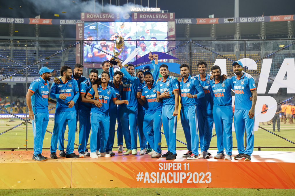 TilakV9's tweet image. Asia Cup Champions 🇮🇳🏆❤️