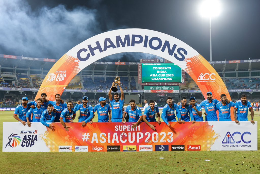 TilakV9's tweet image. Asia Cup Champions 🇮🇳🏆❤️