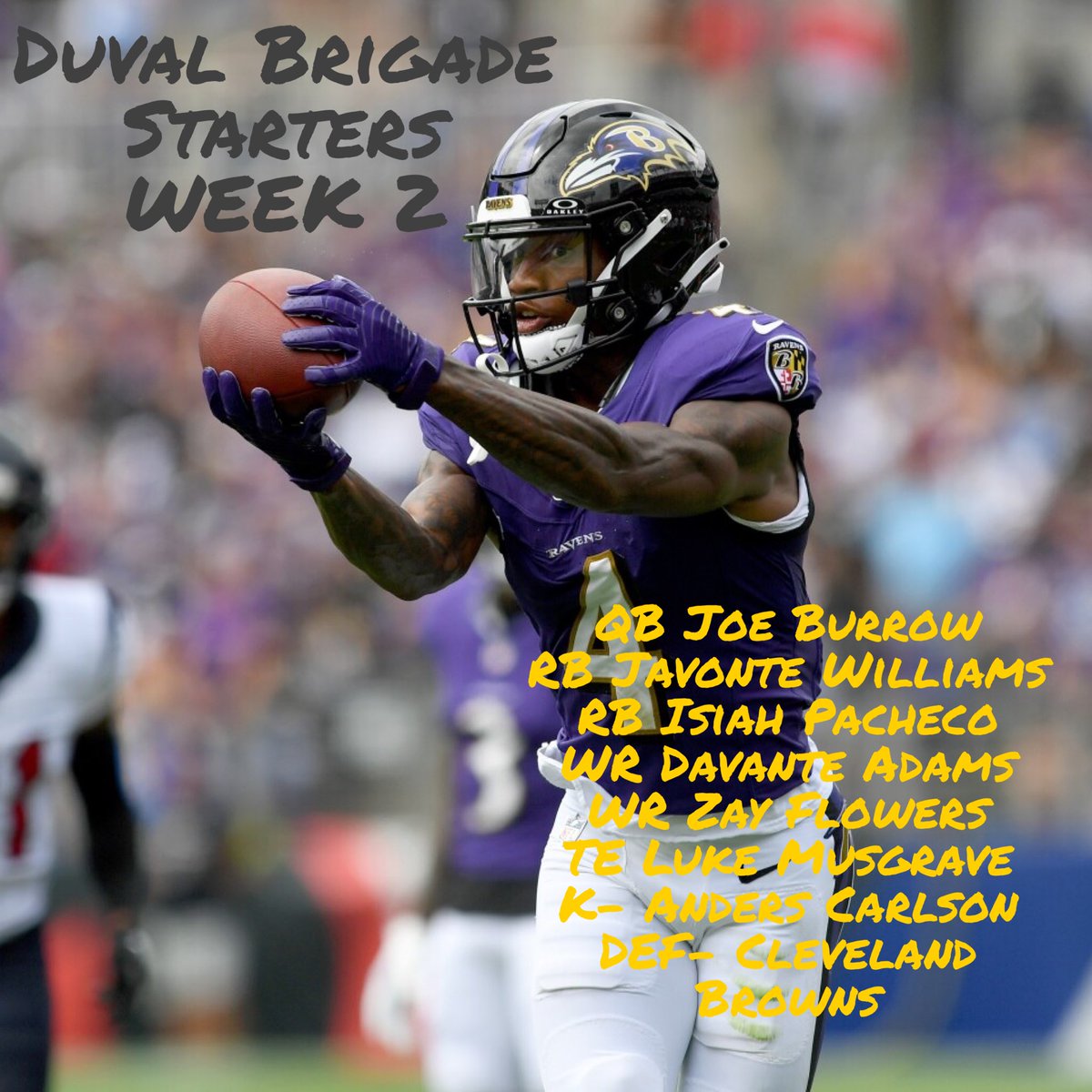 DuvalBrigade's tweet photo. The Brigade look to bounce back after a rough week 1 https://t.co/swjEHFZ1B2