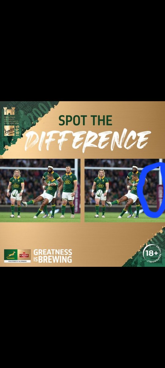 Tapiso_07's tweet photo. @CastleLagerSA @Springboks #GreatnessIsBrewing https://t.co/W45Gf6JtaQ
