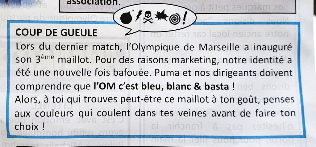 du_jaune's tweet photo. Feuille officielle du commando Ultra.
J'en ai trop vu autour du stade.
Les gars, respectez vous, respectez nos couleurs !
Du bleu, du blanc &amp; basta !

ALLEZ L'OM 🔵⚪

#NosCouleursSontBleuEtBlanc https://t.co/GkKYJPOEZ7