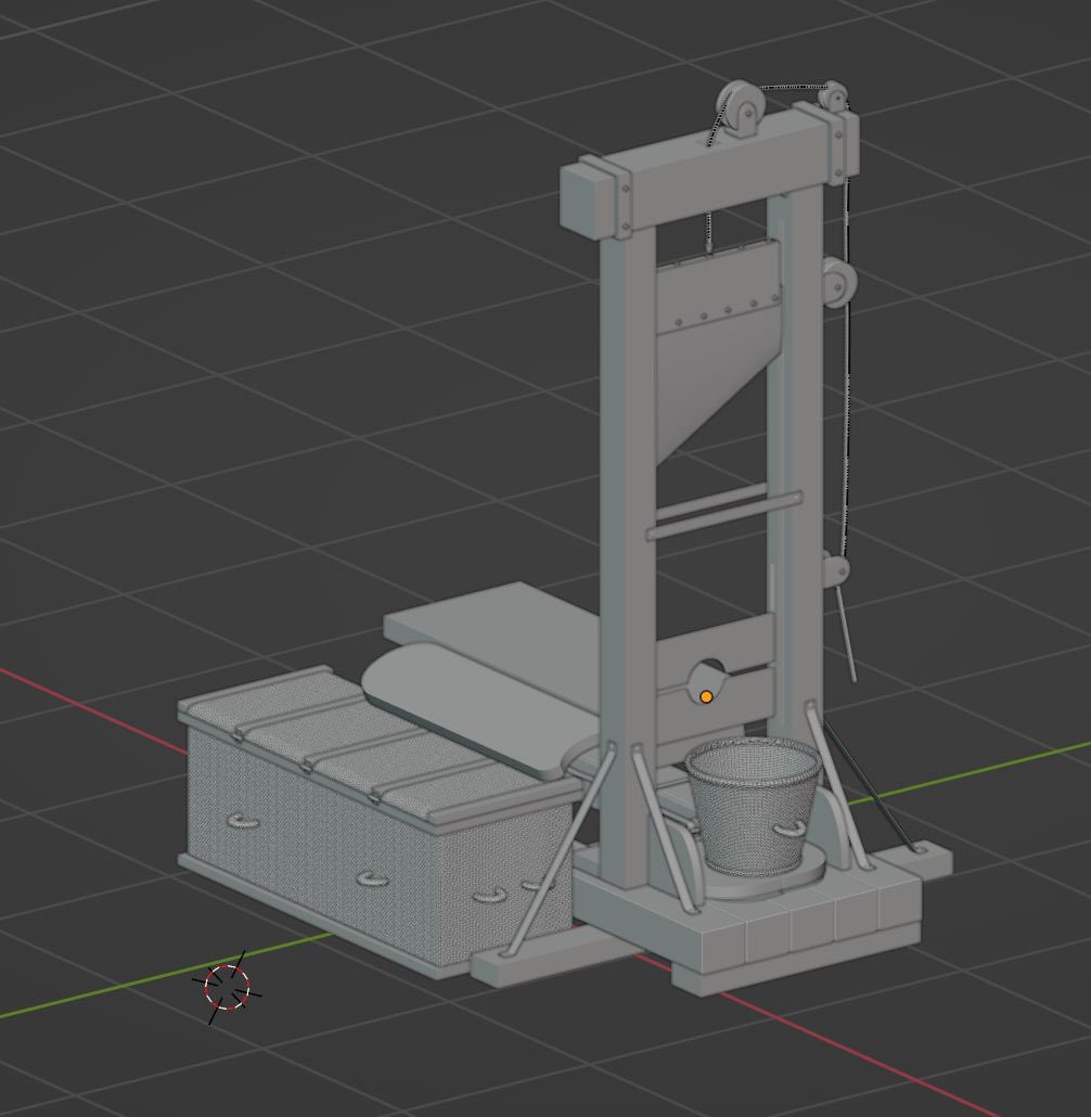 Nad1a_NFT's tweet photo. 3D model guillotine #blender #3d #NFT https://t.co/9YORCycG4j