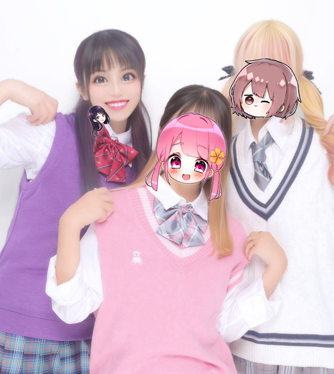 なーなちゃんとかあいいちゃんと一緒にJKってきた✨