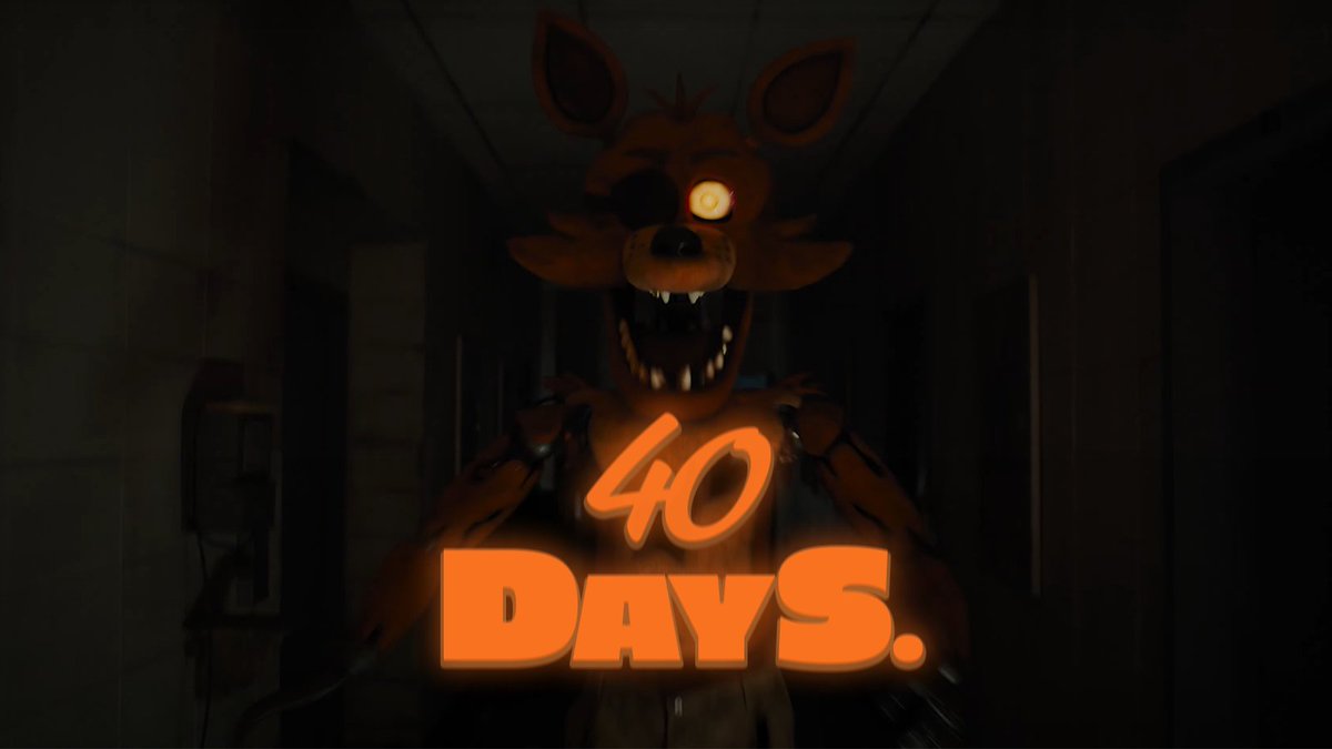 FNAFMovieUpdate's tweet photo. 40 DAYS LEFT until the party!

#FNAFMovie    #FNAF   #FiveNightsatFreddys https://t.co/wBpmvKI4un