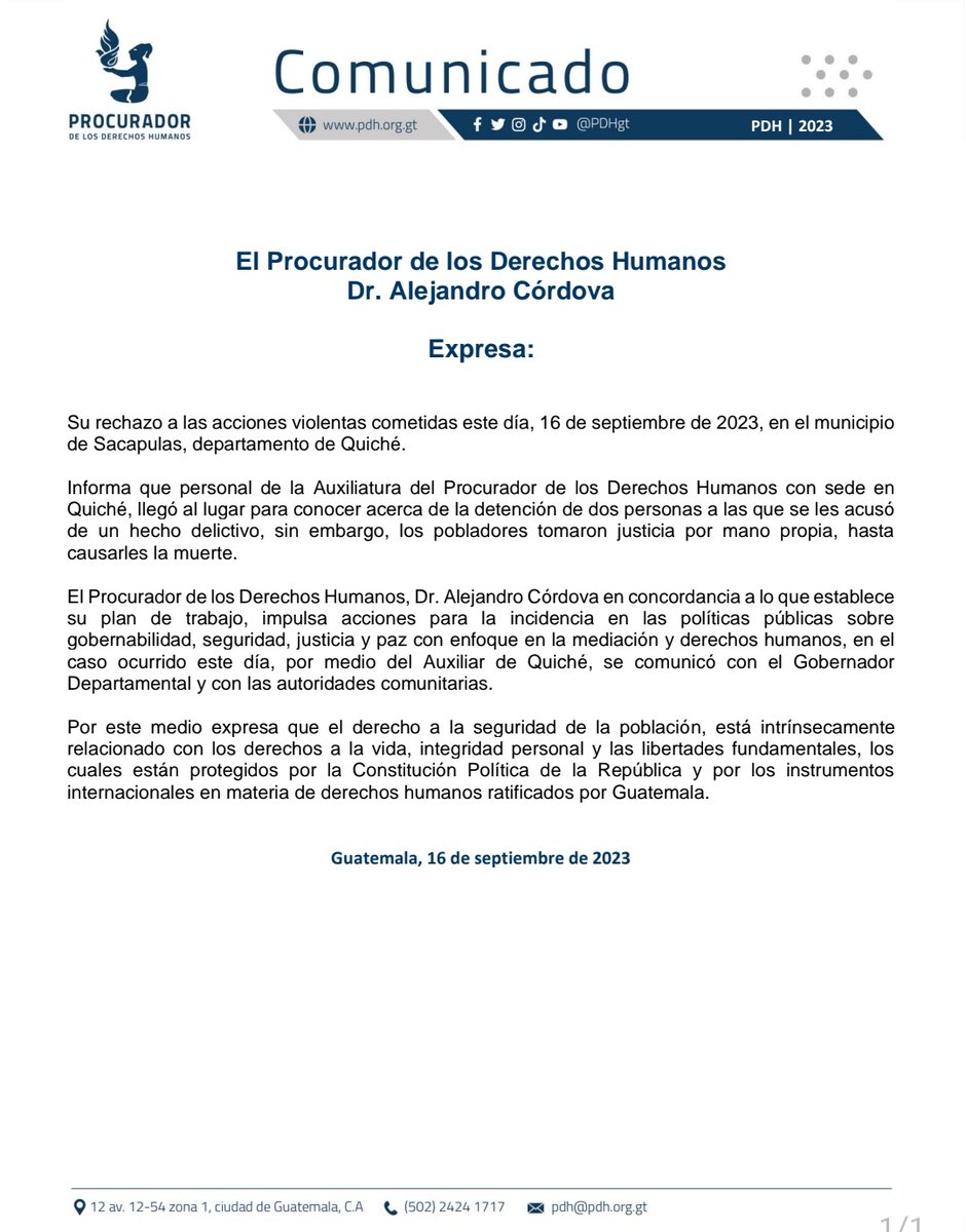 PDH Guatemala tweet media