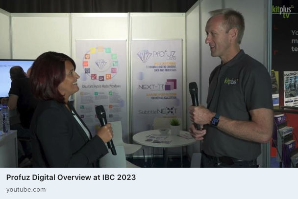 kitplusuk's tweet photo. At @IBCShow, we speak to Ivanka from @profuzdigital. Join us as we explore their solutions &amp; get an overview of what they have to offer. We also discuss what their main focuses are at #IBC2023, featuring the newly released #SubtitleNEXT version 5.12 - https://t.co/u8ZB5NG6y1 https://t.co/pJ9k68FZfB