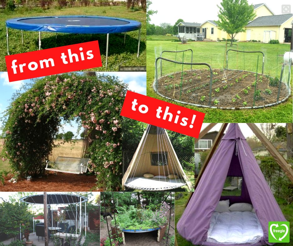thisisfreegle's tweet photo. What do you do with old trampolines?
Don't throw them away.
Give them away!
#ChooseToReuse
Our #Free app https://t.co/8SBiKE6oYt makes that easy to do.
500 #Freegle groups around the U.K. await you and your stuff!
#upcycle #reuse #WasteNot #CircularEconomy #SecondHandSeptember https://t.co/5kVD90G6Np