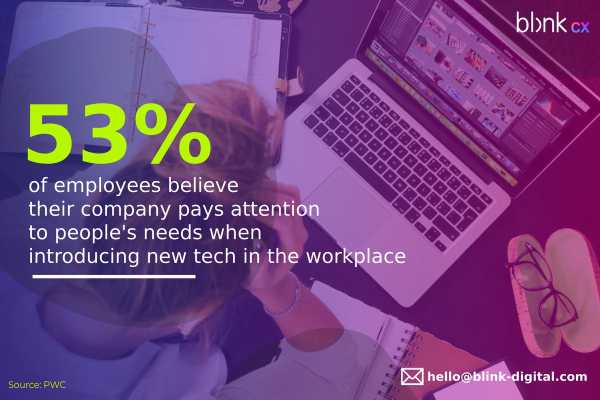 Hi. Vee here! Sharing this stat from @PwC that shows half of the employees believe their company pays attention to their needs when introducing new tech, while 90% of execs think the same. Quite the perception gap. How does your company bridge this gap? #EmployeeExperience #EX