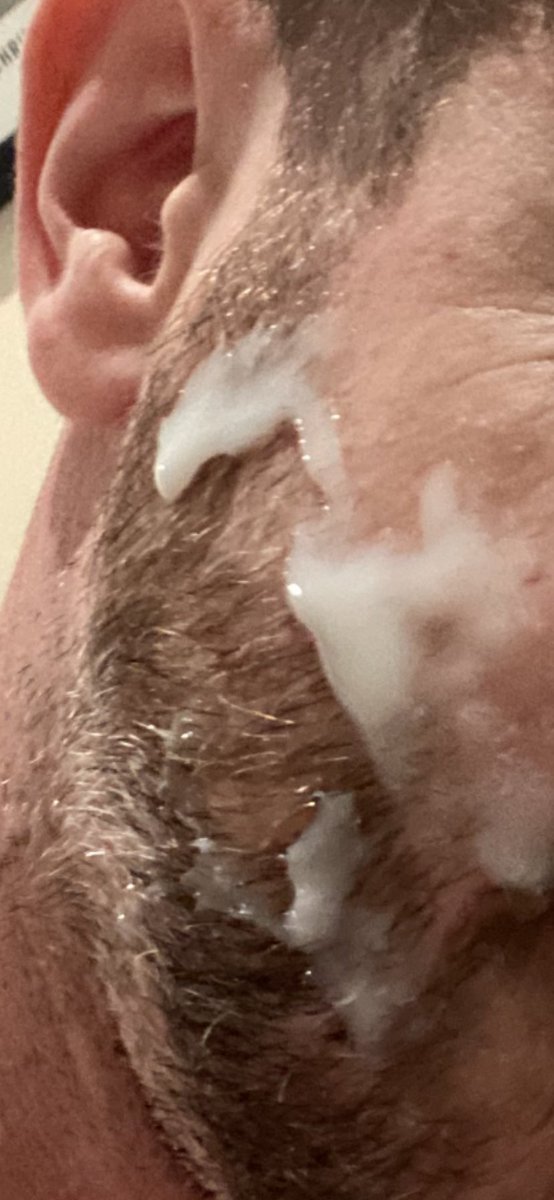 Sunday protein shake on my face. 5 day load…. 💦💦💦💦💦 My load went up his ass. #SundayFunDay